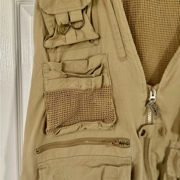 Humvee Adventure Gear Khaki 15+ Pocket Sport Vest Sz XXL - Picture 3 of 8